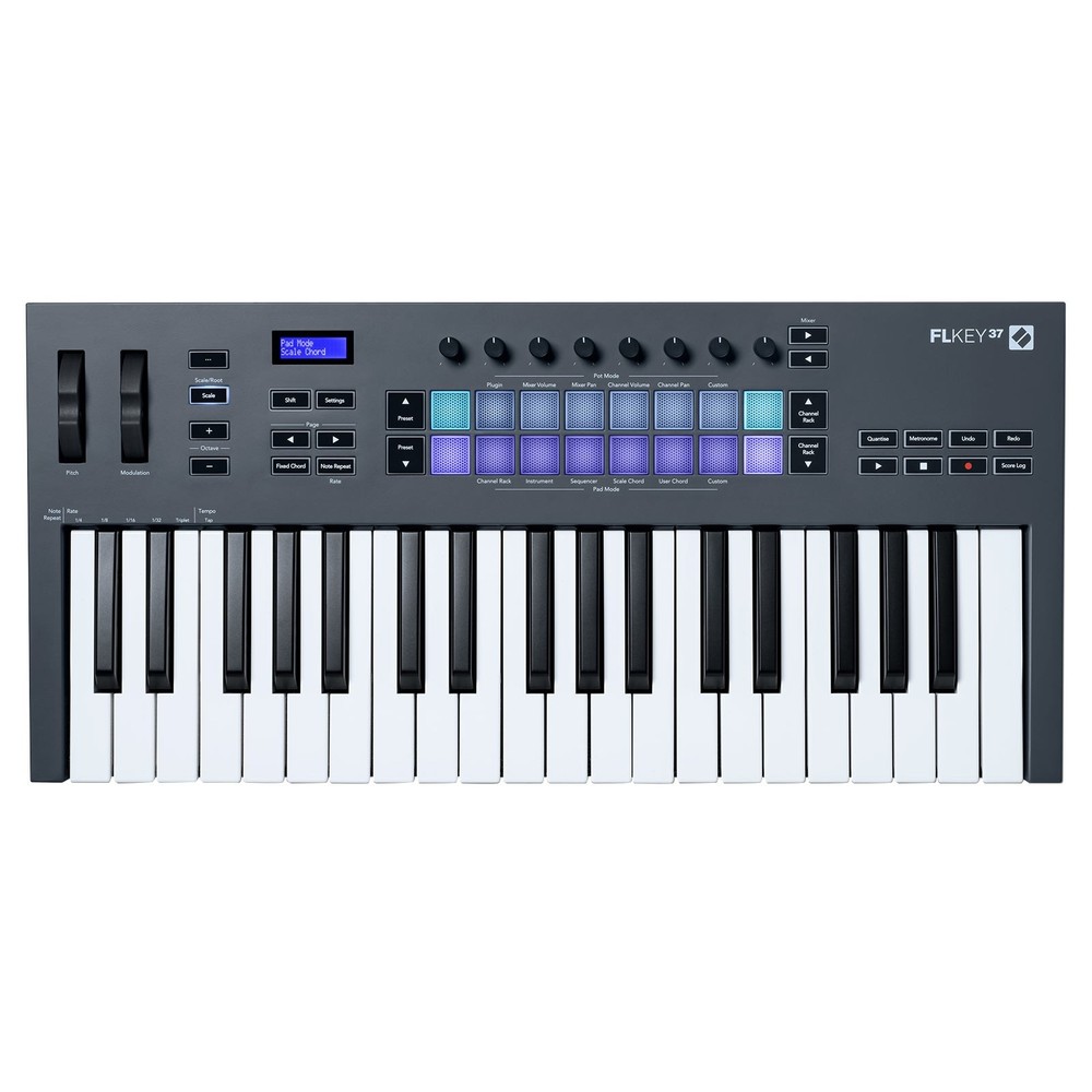 Novation FLkey 37 Key Full-Size MIDI Keyboard Controller w Pads & Case