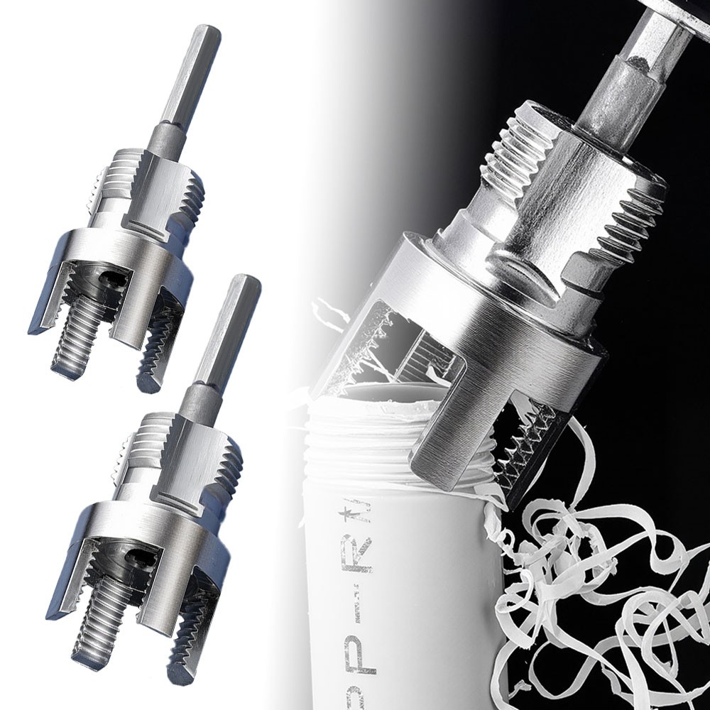 Integrated Internal & External Pipe Threading-Tool, PVC Pipe Threader Kit-NEW