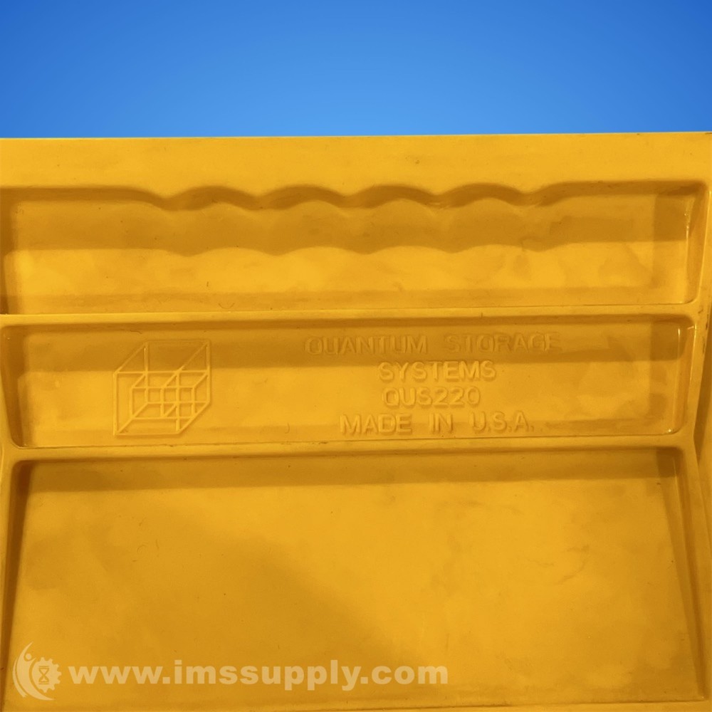 Quantum Storage Systems QUS220 Yellow Stackable Storage Bin USIP
