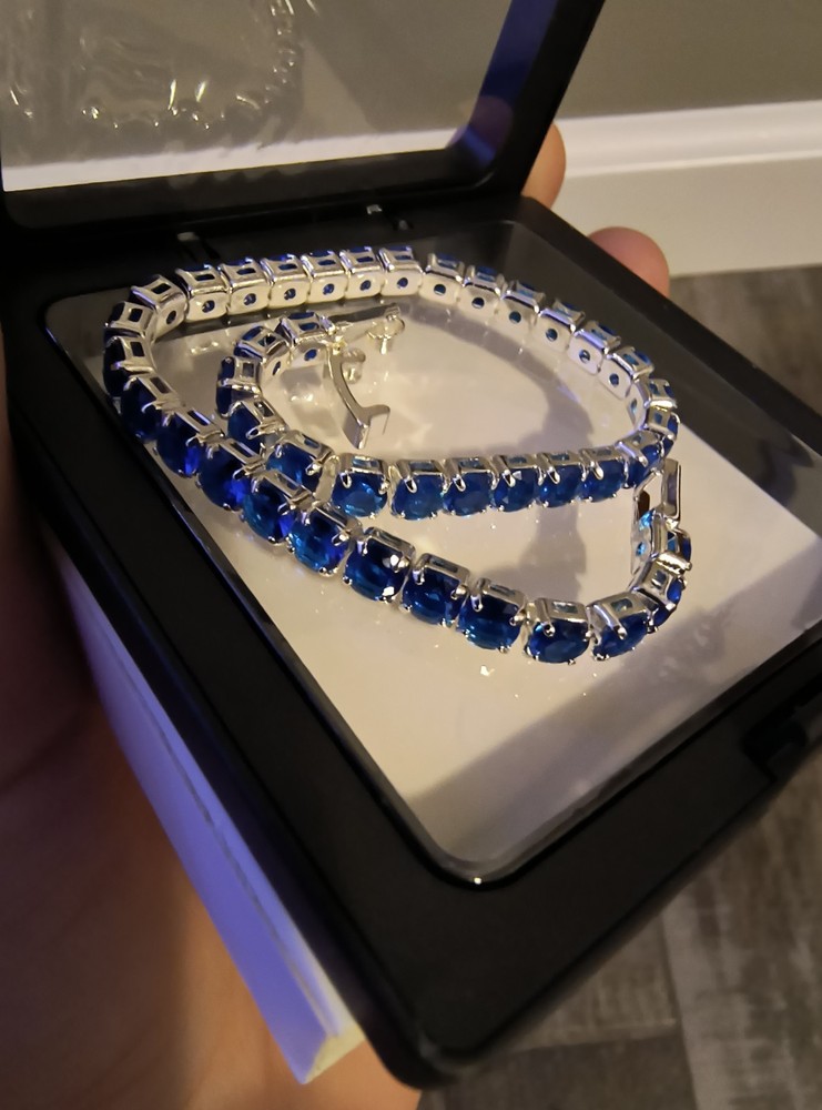 Open Box Apsvo Sapphire September Birthstone Clamp Bracket