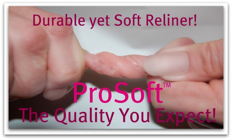 4 APPLICATIONS! ProSoft Denture Reliner Kit. 2 Boxes Liner for Loose Dentures!