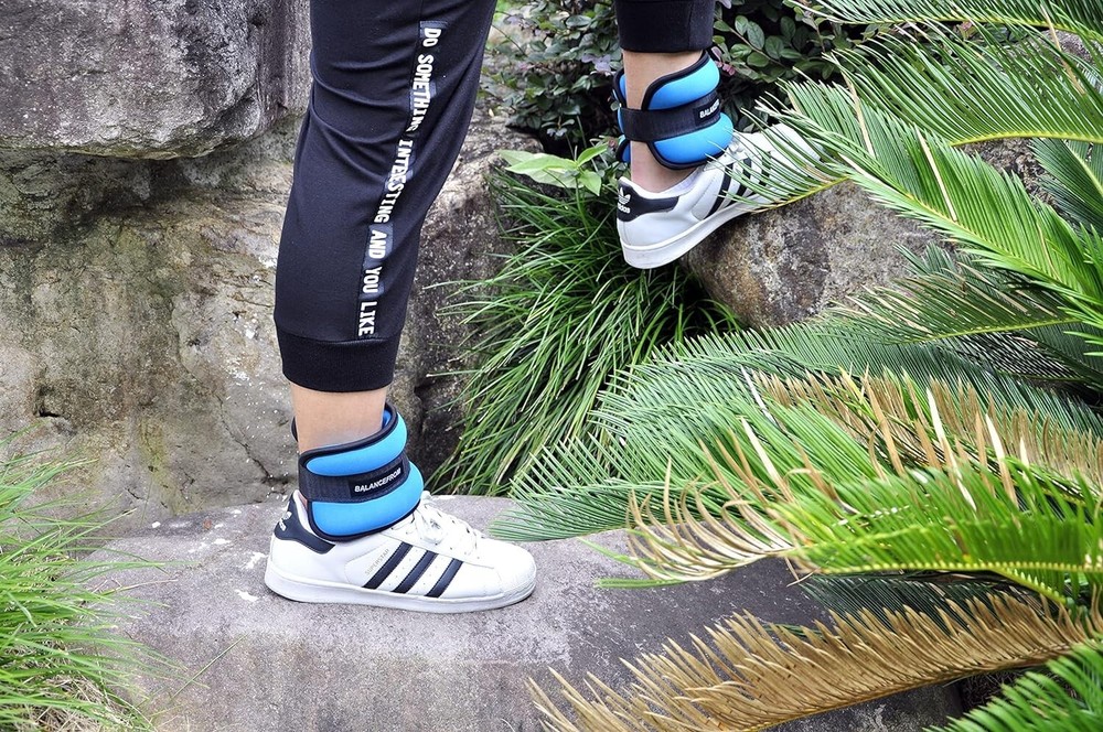 Multi-Functional Adjustable Soft Ankle Wrist Arm Leg Weights - 8lbs per pair