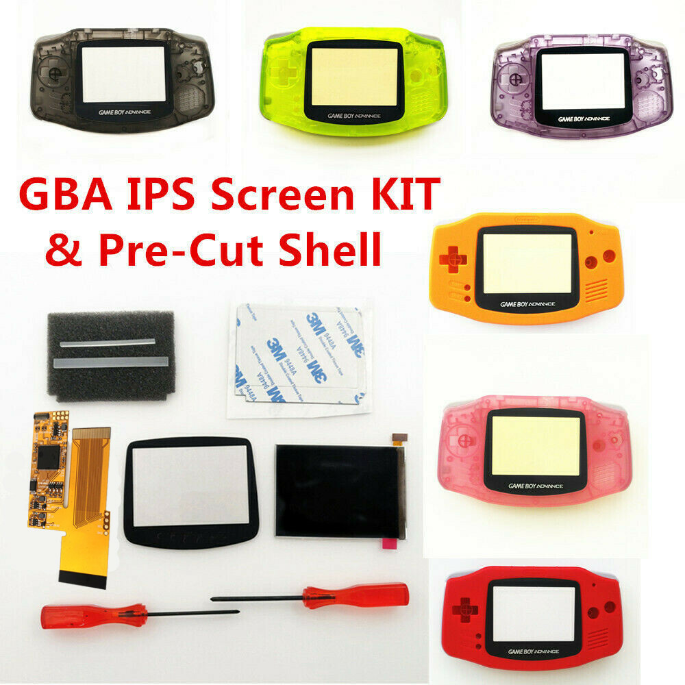 GBA 10 Levels V2 V5 IPS Backlight Backlit LCD Mod Customized SHELL