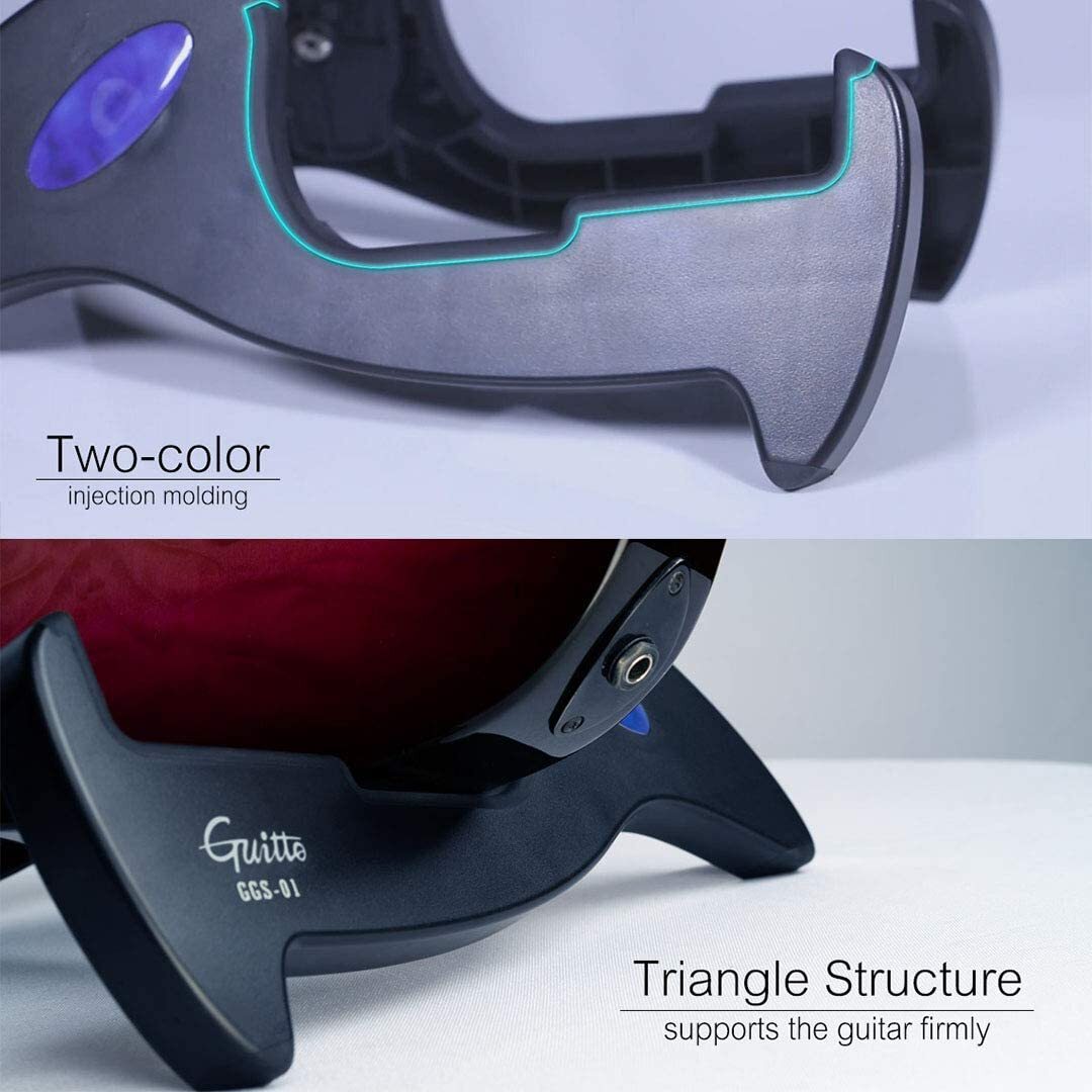 Guitar Bass Stand Holder Tripod Folding A-Frame Anti-Slip Acoustic Electric