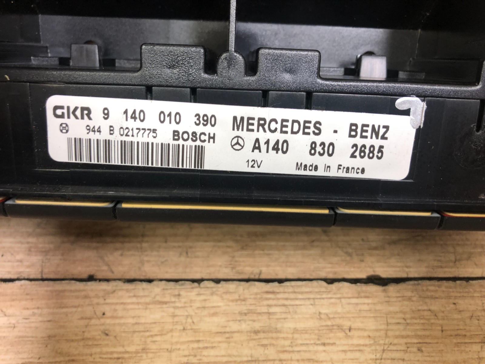 MERCEDES BENZ OEM CLK320 CLK430 CLK55 FRONT AC CLIMATE CONTROL HEATER SWITCH 7