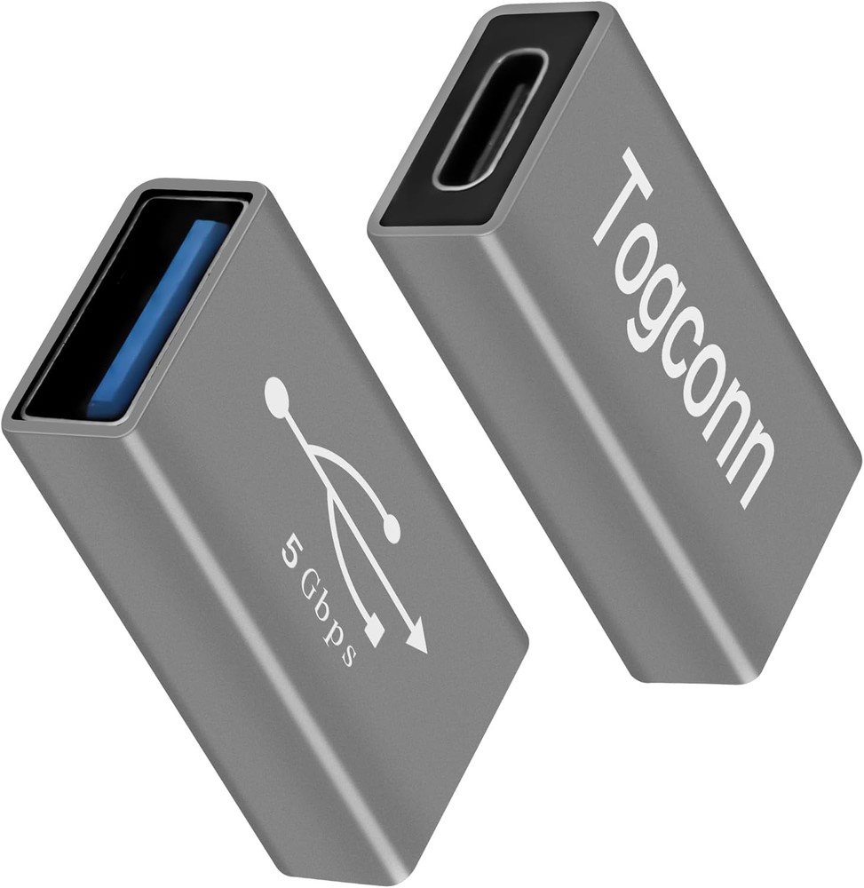 USB to C Adapter 2 Pack, 2 A Female C
