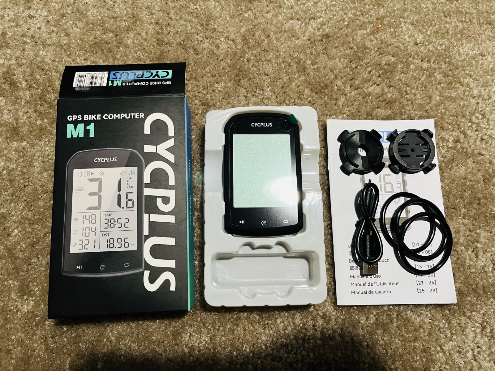 CYCPLUS M1 GPS Wireless Bike Computer Digital Speedometer with Bluetooth/ANT+