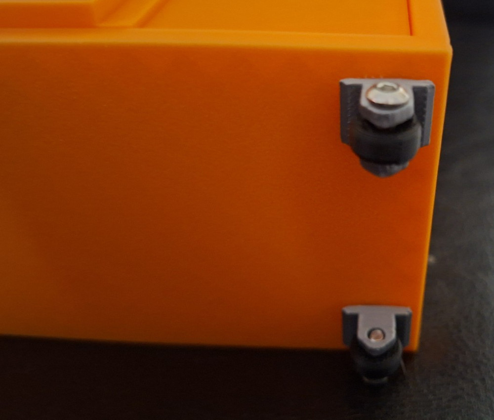 Snap-On Mini High Quality 3D Printed Toolbox (Orange) (Silver)