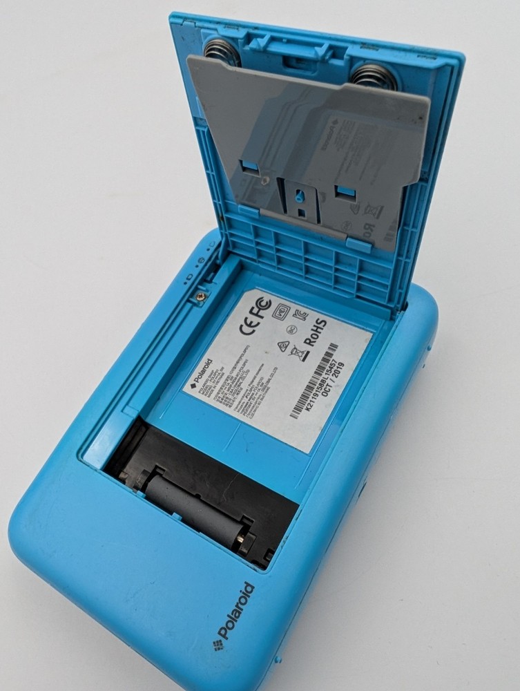 Polaroid Snap Instant Digital Camera Built in Printer Blue POLSP01 Tested