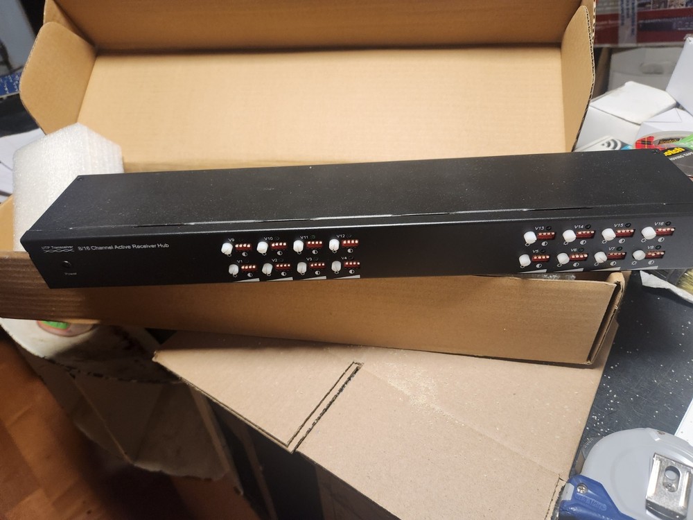 UTP TRANSCEIVER 8/16 CH ACTIVE RECEIVER HUB