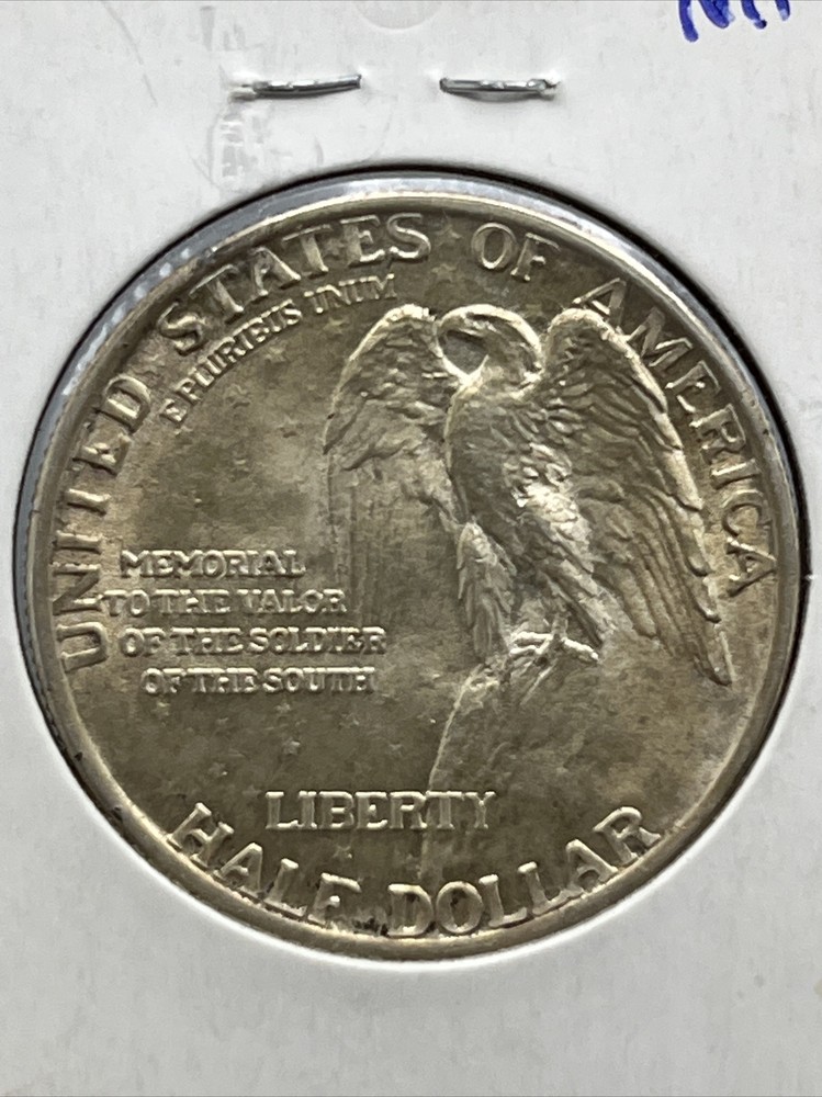 Stone Mountain Commemorative Half Dollar 1925 Solid BU Golden Toning