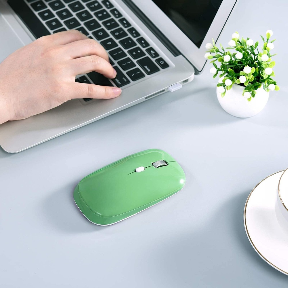 Wireless Mouse 2.4G Slim Silent Cordless Mouse with USB Receiver 3 Adjustable...