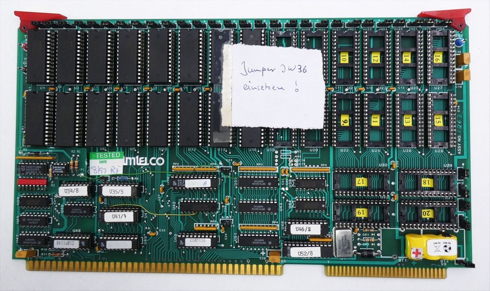Amtelco 210C031-E board (incl. 16 RAM modules) -used-