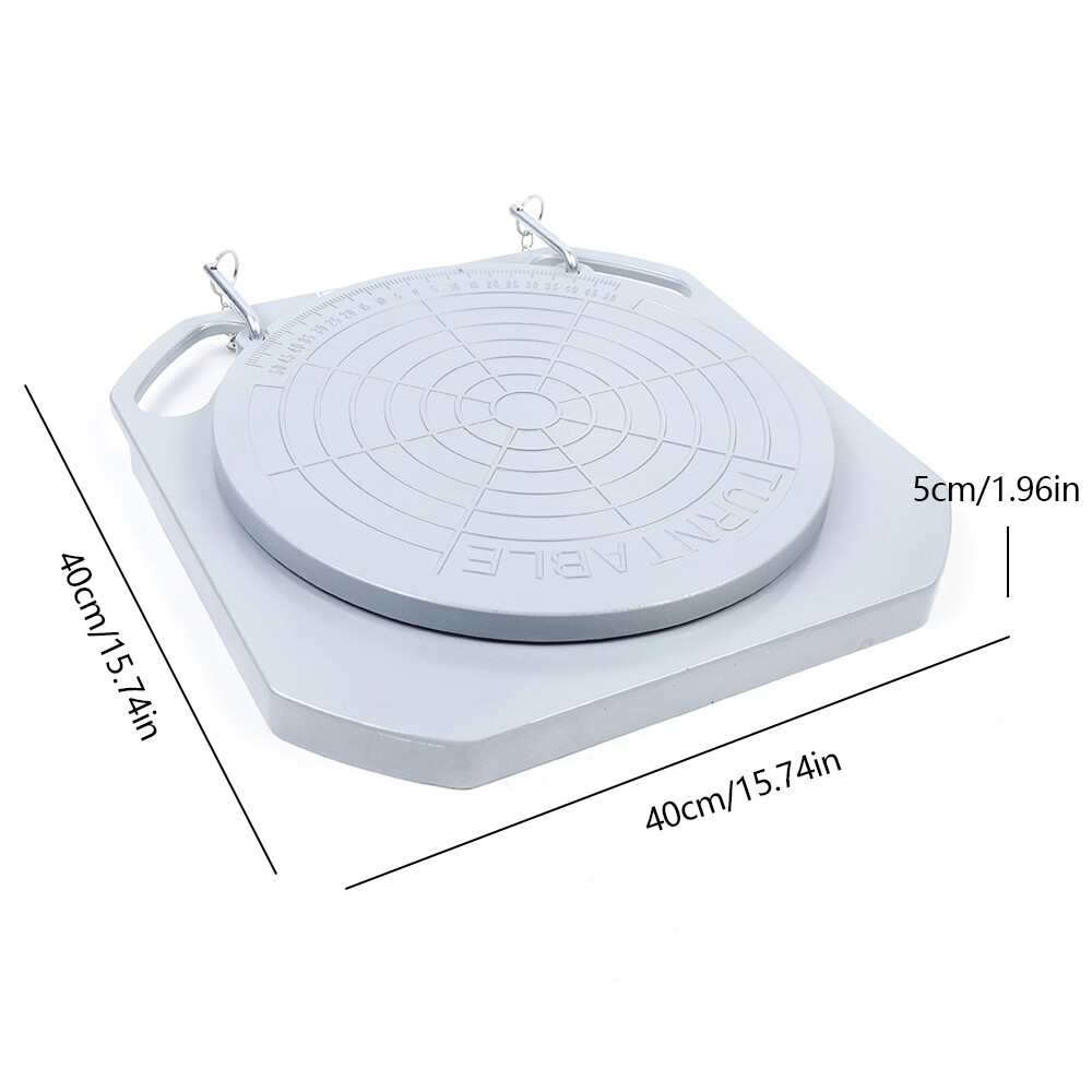 2pcs Car Front End Wheel Alignment Turntable Turn Plates Tool &Transition Block