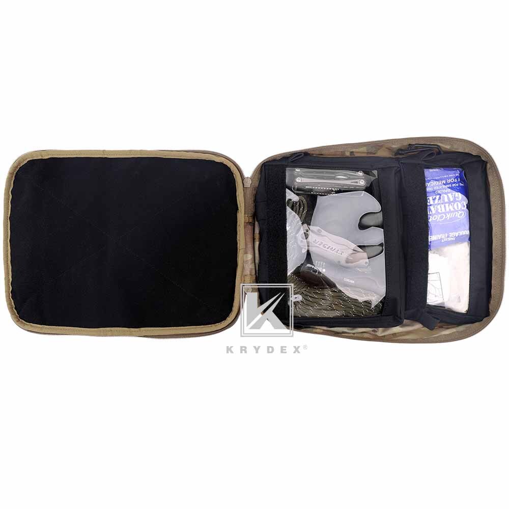 KRYDEX Clear Top Insert Pouch Organizer Hook Back Packing Cube for Backpack