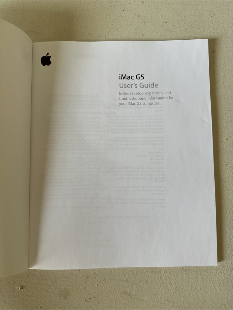 Power Mac G5 User Guide with 2 Installation Discs And Additional Hardware Test