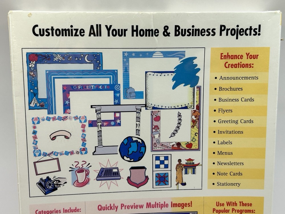 Border Art Windows PC software CIB NEW vintage Computer Software