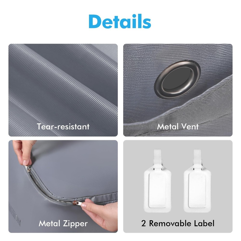 Comforter Storage Bag-Ultra Space Saving Large Self Compression Organizer for...