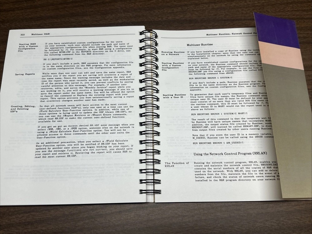 Concentric Data Systems R&R Relational Report Writer dBase Manual 1988 Version 3