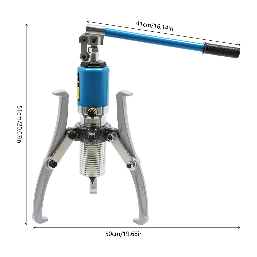 20 Ton Hydraulic Gear Puller Adjustable 2-3 Jaws Wheel Bearing Pulling Separator