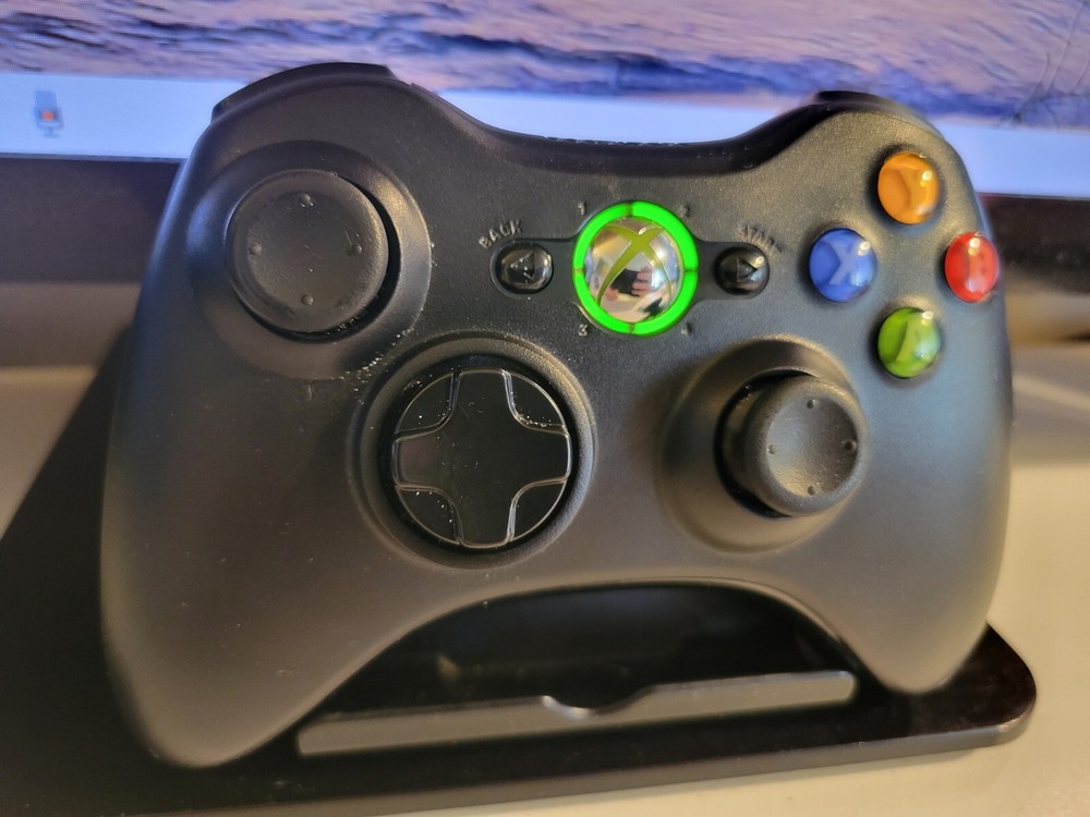 Official Genuine Microsoft Xbox 360 OEM Wireless Controller Black ~ TESTED