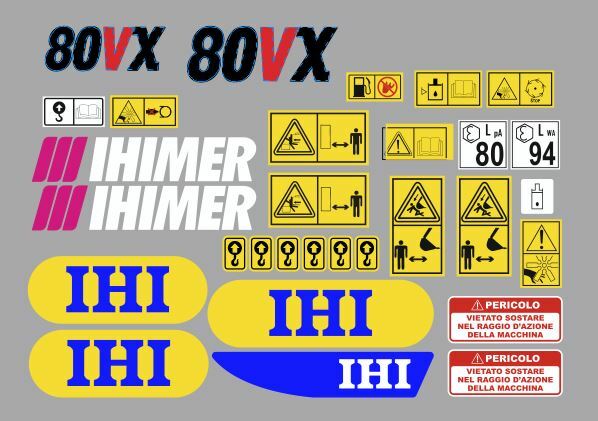 Ihimer 80 VX Stickers Adhésifs Complet Kit