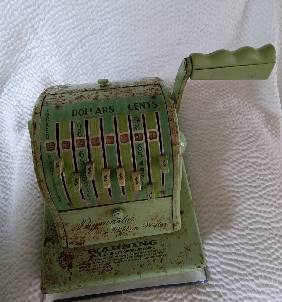 Paymaster Ribbon Writer Series 8000-No Key.
