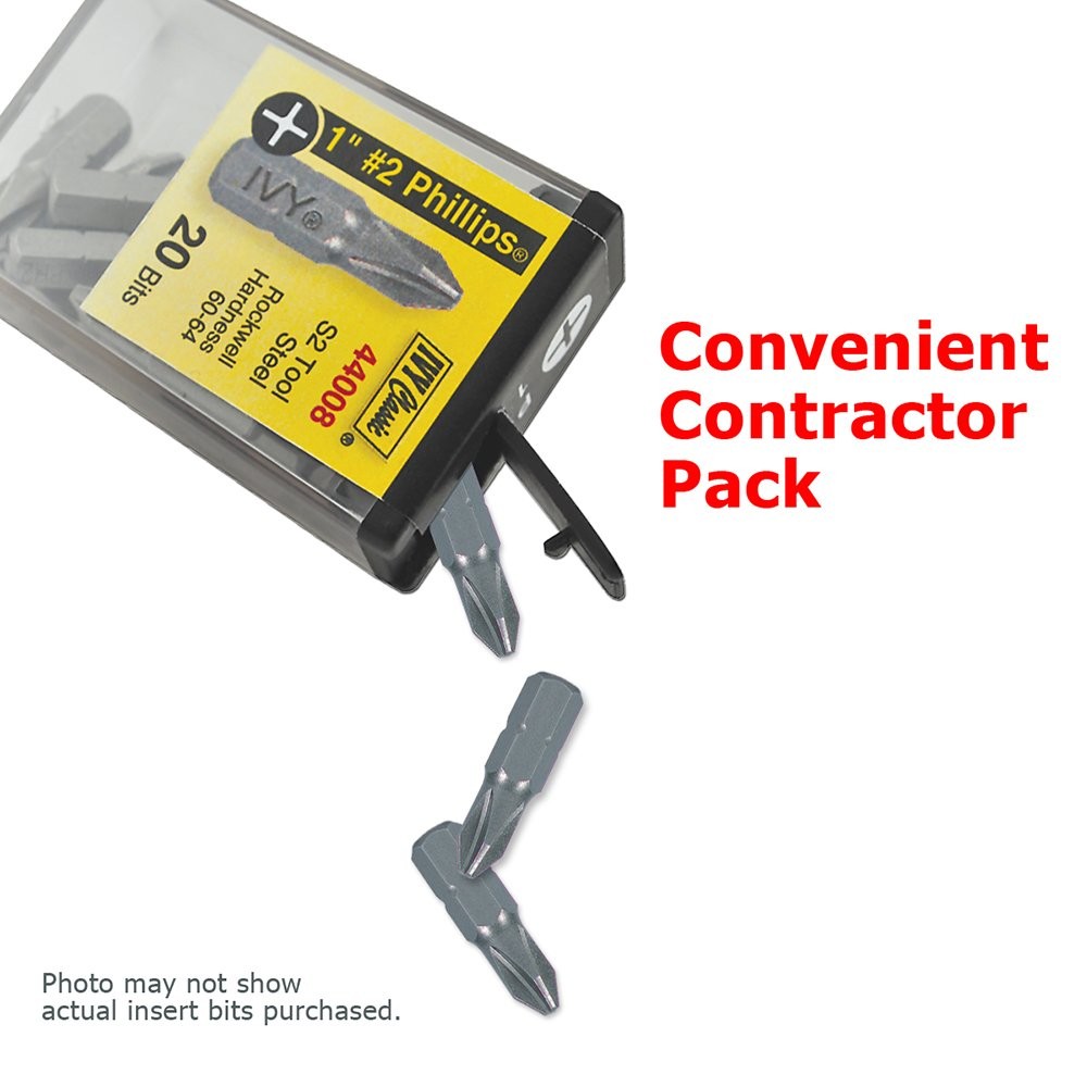 IVY Classic 44112 Impact Plus 1" #2 Square Insert Bit, Bit