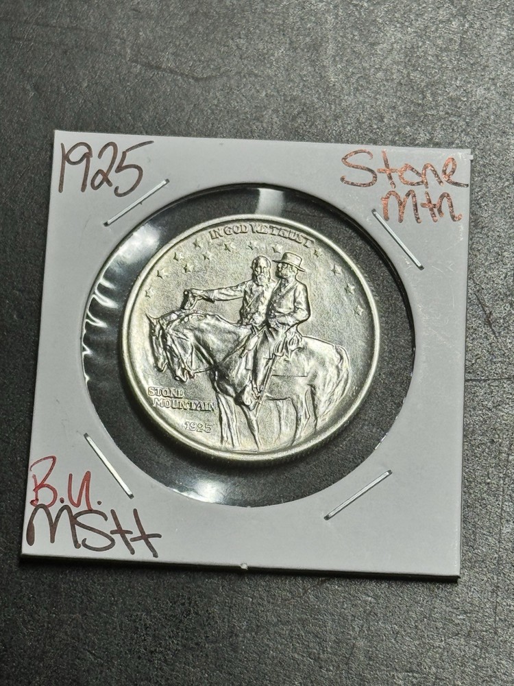 1925 Stone Mountain Commemorative Half Dollar BU Uncirculated MS++ Coin (19287)