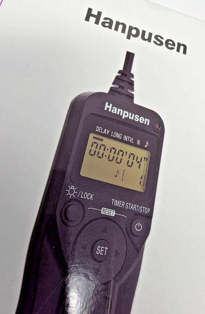 Hanpusen TR-90 Camera Remote Switch Digital Timer Shutter NEW