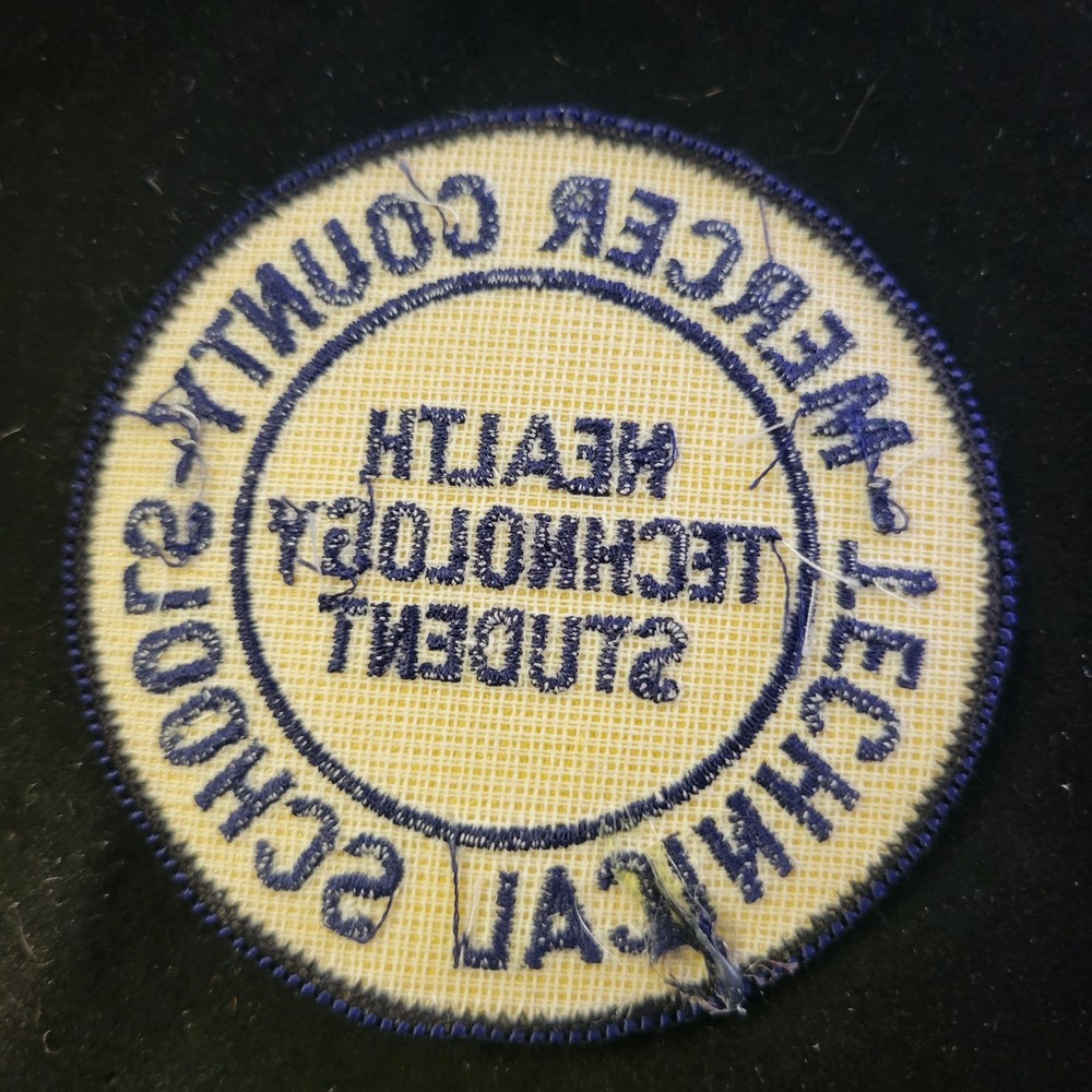 Mercer County Technical School Health Tech Student Embroidered Jacket Patch Logo