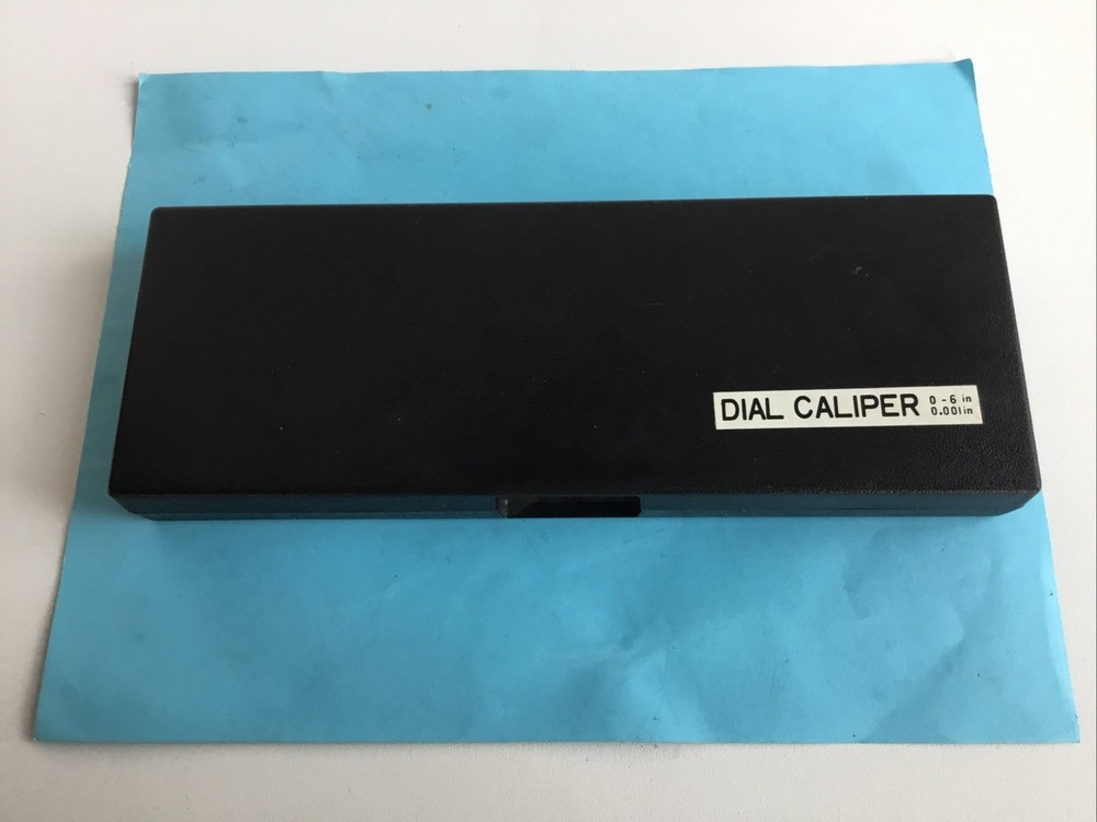 Dial Caliper 6" Calibrated .01" with Case includes Mitutoyo conversion card EUC