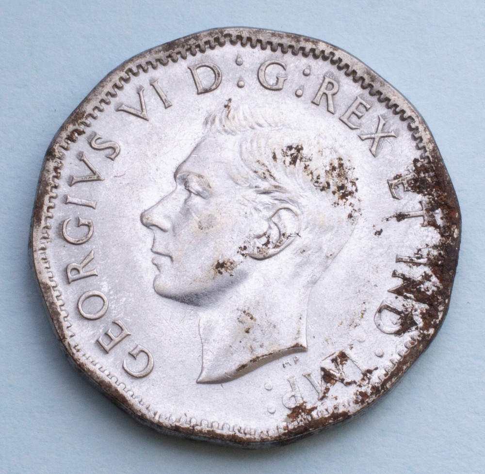 1944 Canada 5 Cents KM# 40a