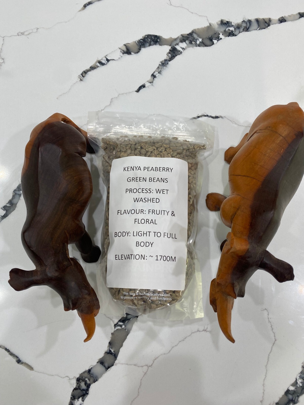 Kenya Peaberry Specialty Grade of Premium Arabica Green Coffee Beans