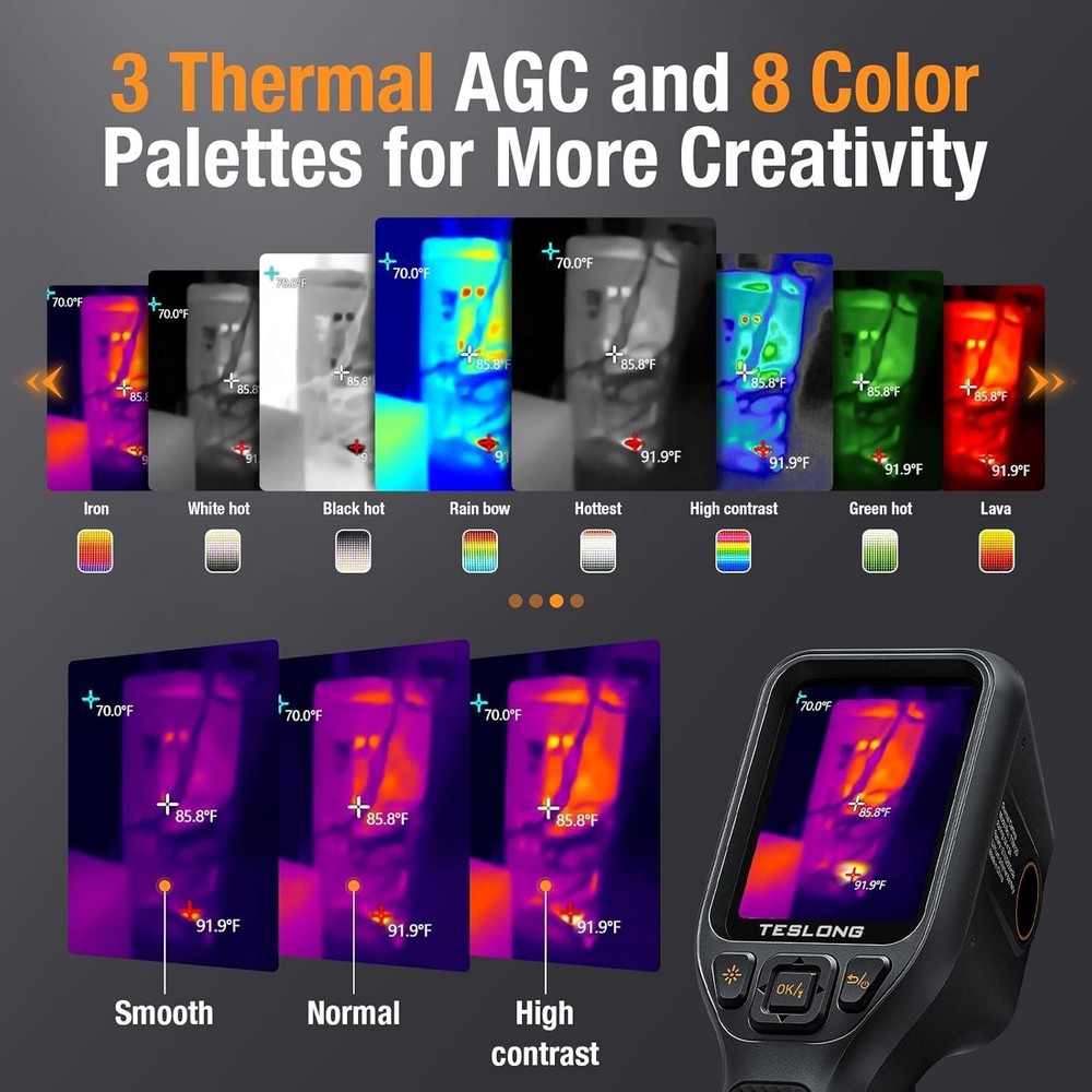 Versatile Thermal Imaging Solution for HVAC & Electrical Inspections, 120x90 IR