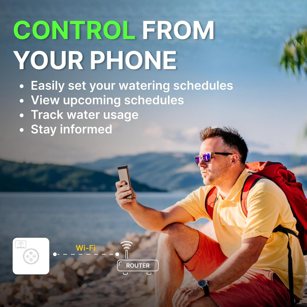 Smart Sprinkler Controller Evapotranspiration Master: 8 Zones Wifi Irrigation Co