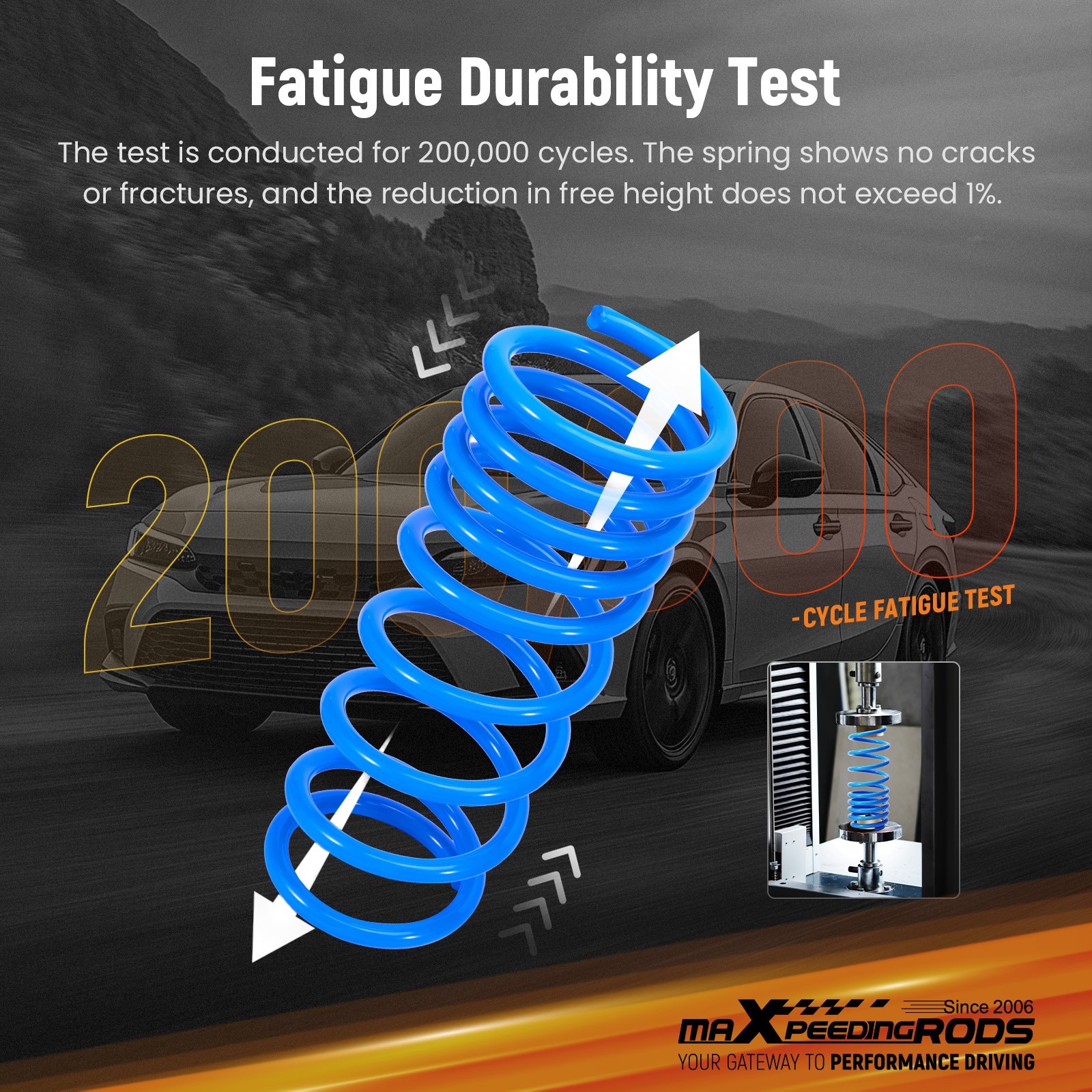 MaXpeedingrods Lowering Springs Drops 2" For Honda Accord 08-12 Acura TSX 10-14