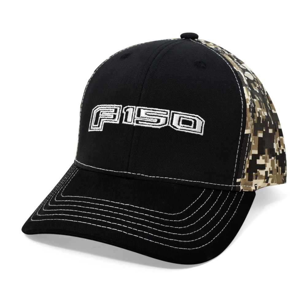 Ford F-150 Black Front Camo Back Baseball Cap