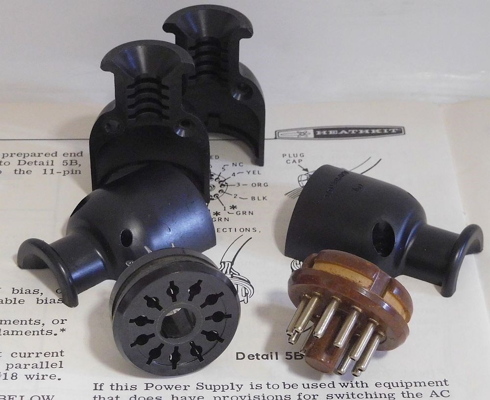 * BRAND NEW 11 PIN CONNECTORS MADE IN THE USA FOR HEATHKIT TRANSMITTERS