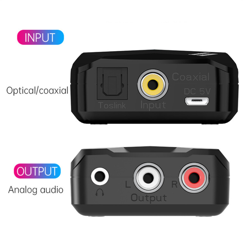 Bluetooth Optical Coaxial Converter Bluetooth 5.0 Audio Adapter Lightweight