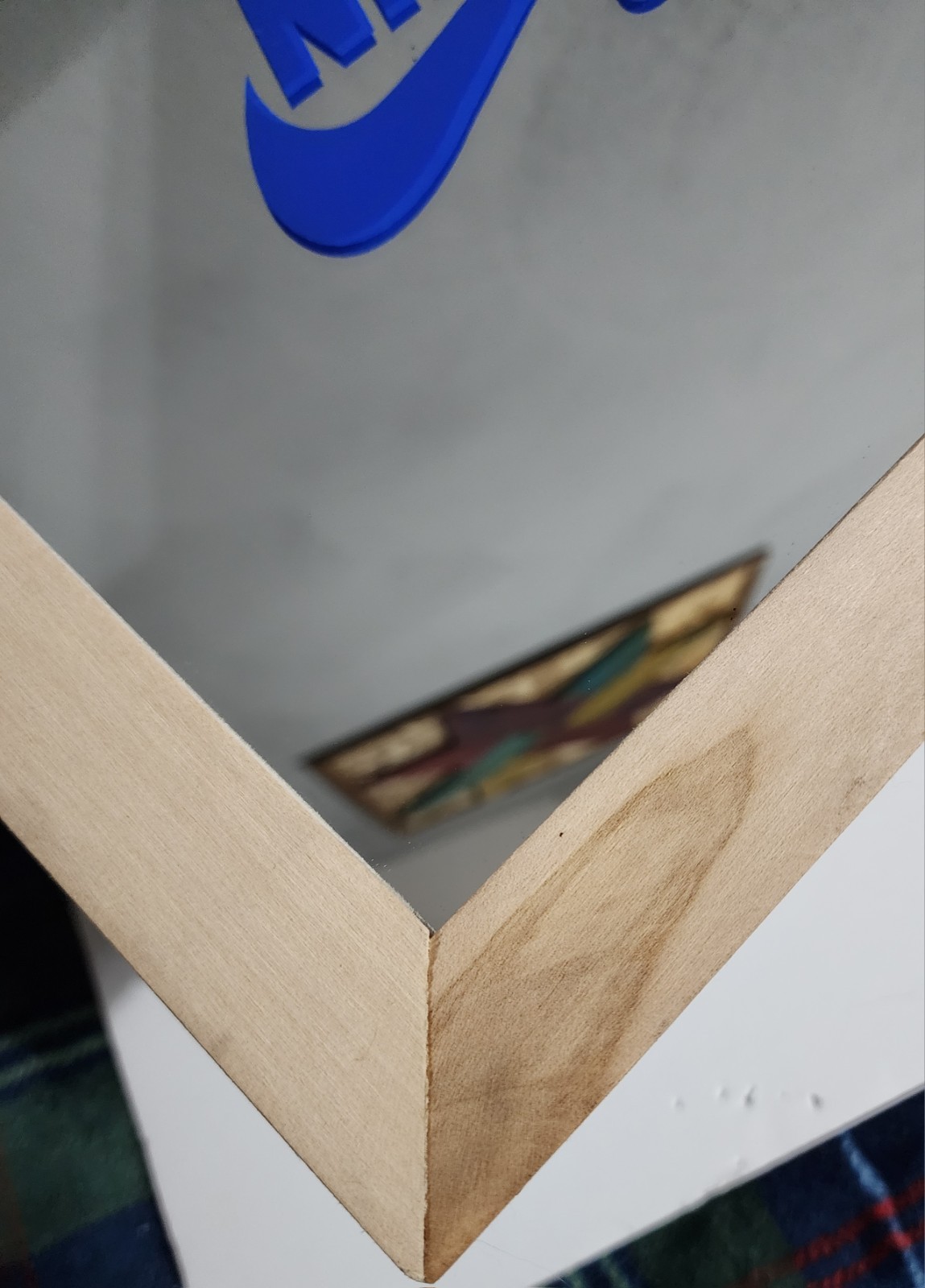 HTF Vtg NIKE SB Skateboard display store mirror Framed Excellent Condition *xbr