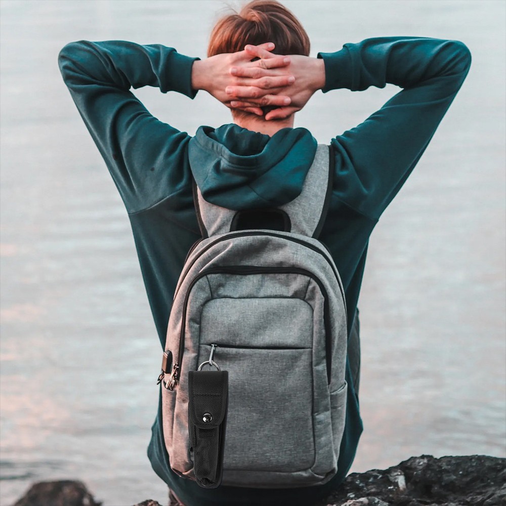 2 Pcs Protective Flashlight Case Holder for Belt Multi-function Bag Portable