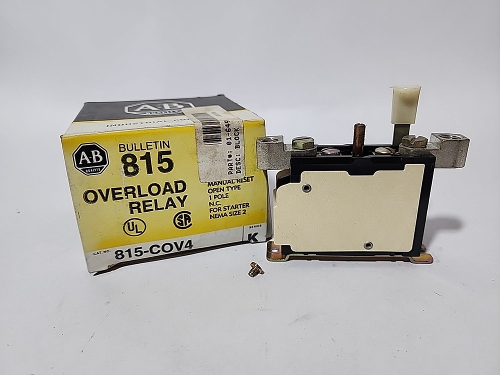Allen-Bradley 815-C0V4 Overload Relay Panel Size 2
