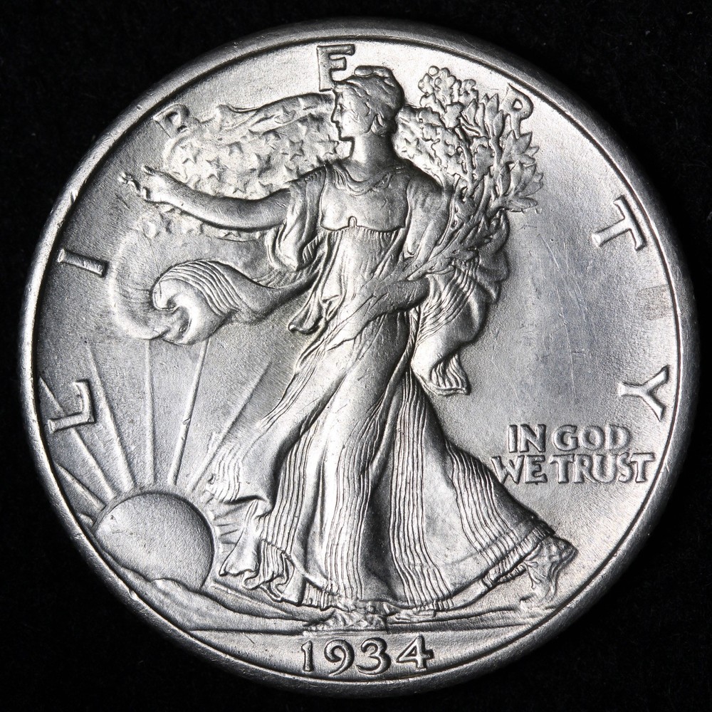 1934 Walking Liberty Silver Half Dollar BU *UNCIRCULATED* MS E372 AUBK