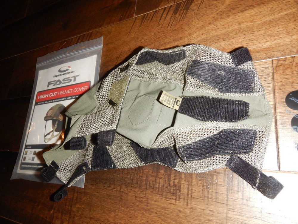 NEW * Ops-Core FAST High Cut Helmet Cover * Green * Solid Stretch LARGE