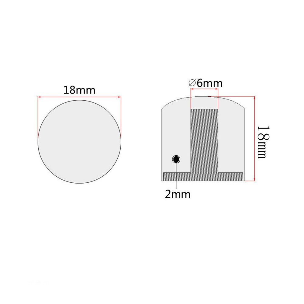 Metal Guitar Knobs Volume Tone Control Knobs Dome Knobs for FD ST Tele LP Guitar