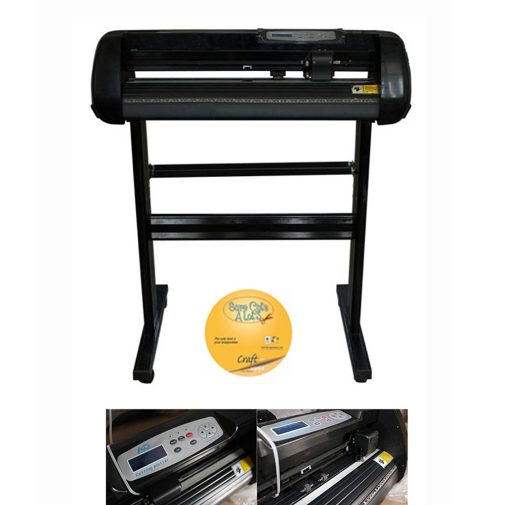 24in Vinyl Cutter Machine 500g JK-721 Cutting Plotter Machine with LCD Display