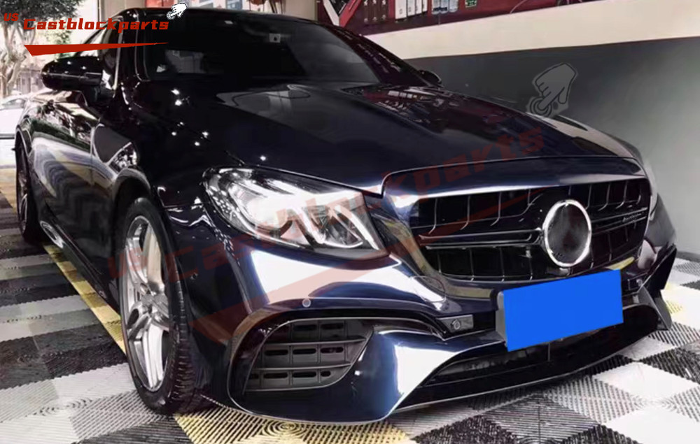 For 2016-2020 Mercedes Benz E Class E300 E400 W213 Facelift E63 AMG Front Bumper