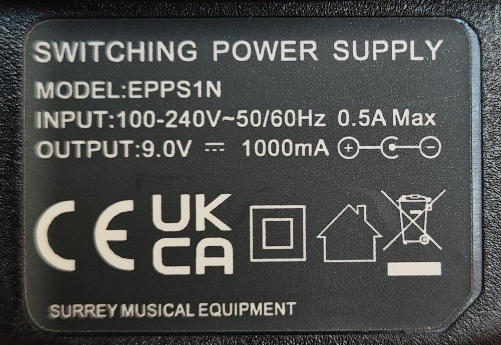 CASIO CTK-551 KEYBOARD POWER SUPPLY REPLACEMENT ADAPTER UK 9V