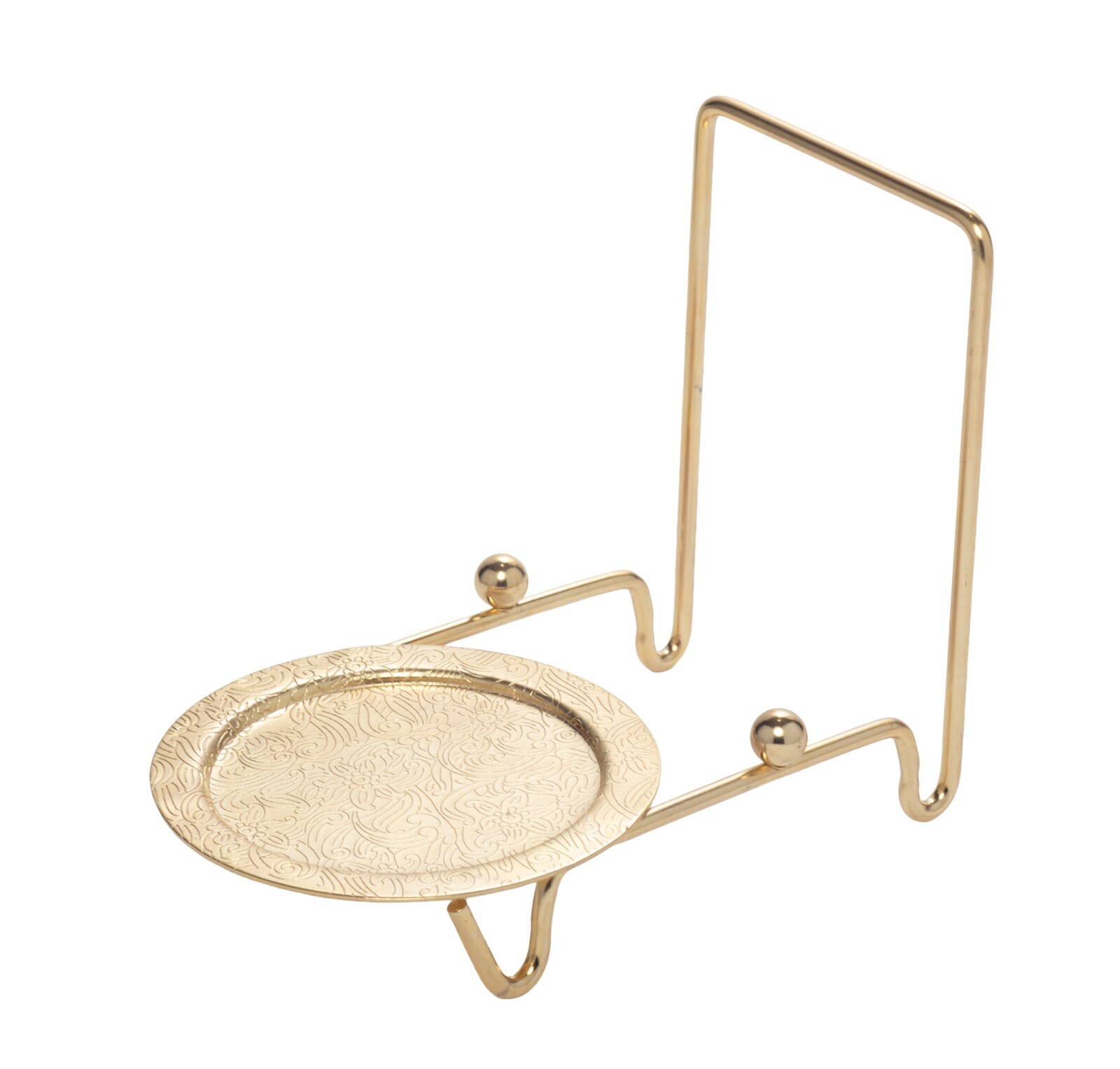 Etched Base Cup & Saucer Stand - Elegant Display Holder for Tea Sets | 6 Pack